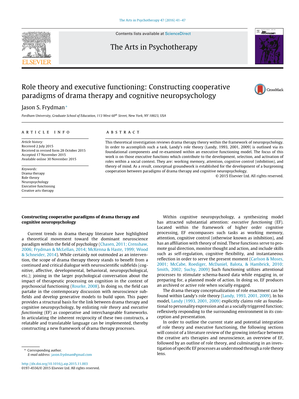 Role Theory and Executive Functioning: Constructing Cooperative