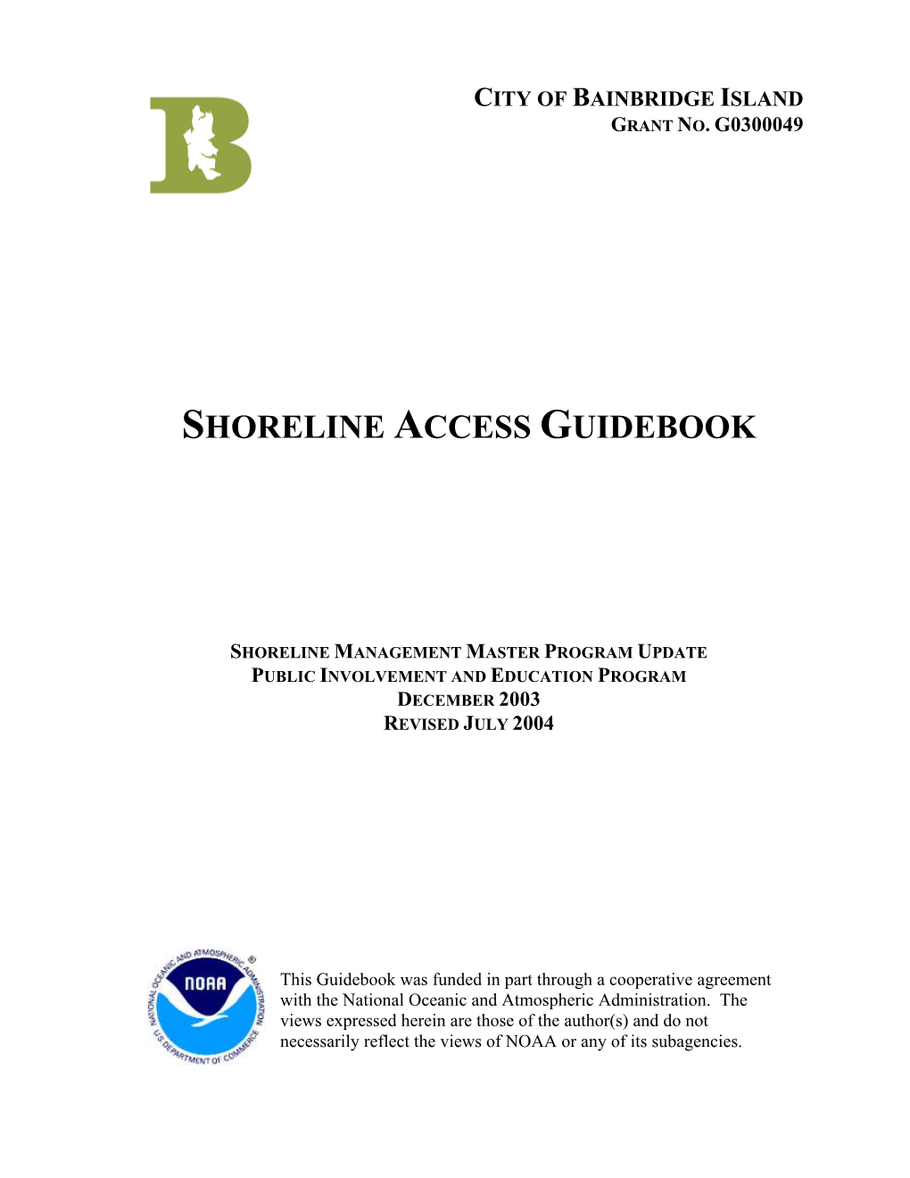 Shoreline Access Guidebook