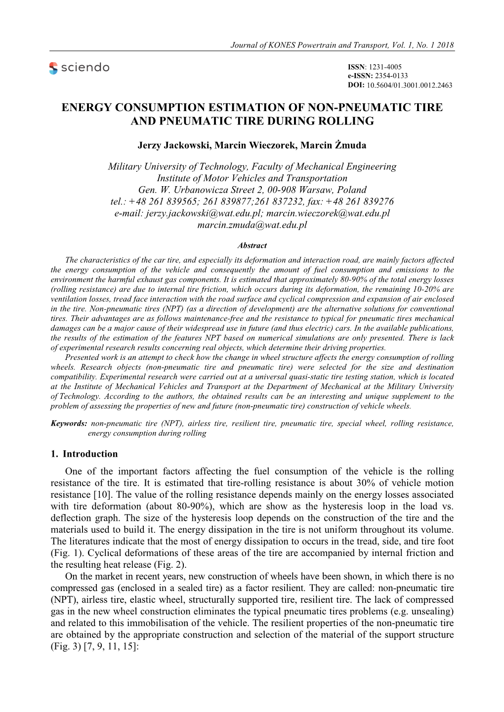 Energy Consumption Estimation of Non-Pneumatic Tire and Pneumatic Tire During Rolling