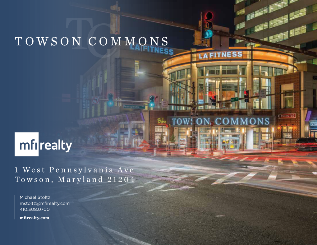 Towson Commons Brochure 92818