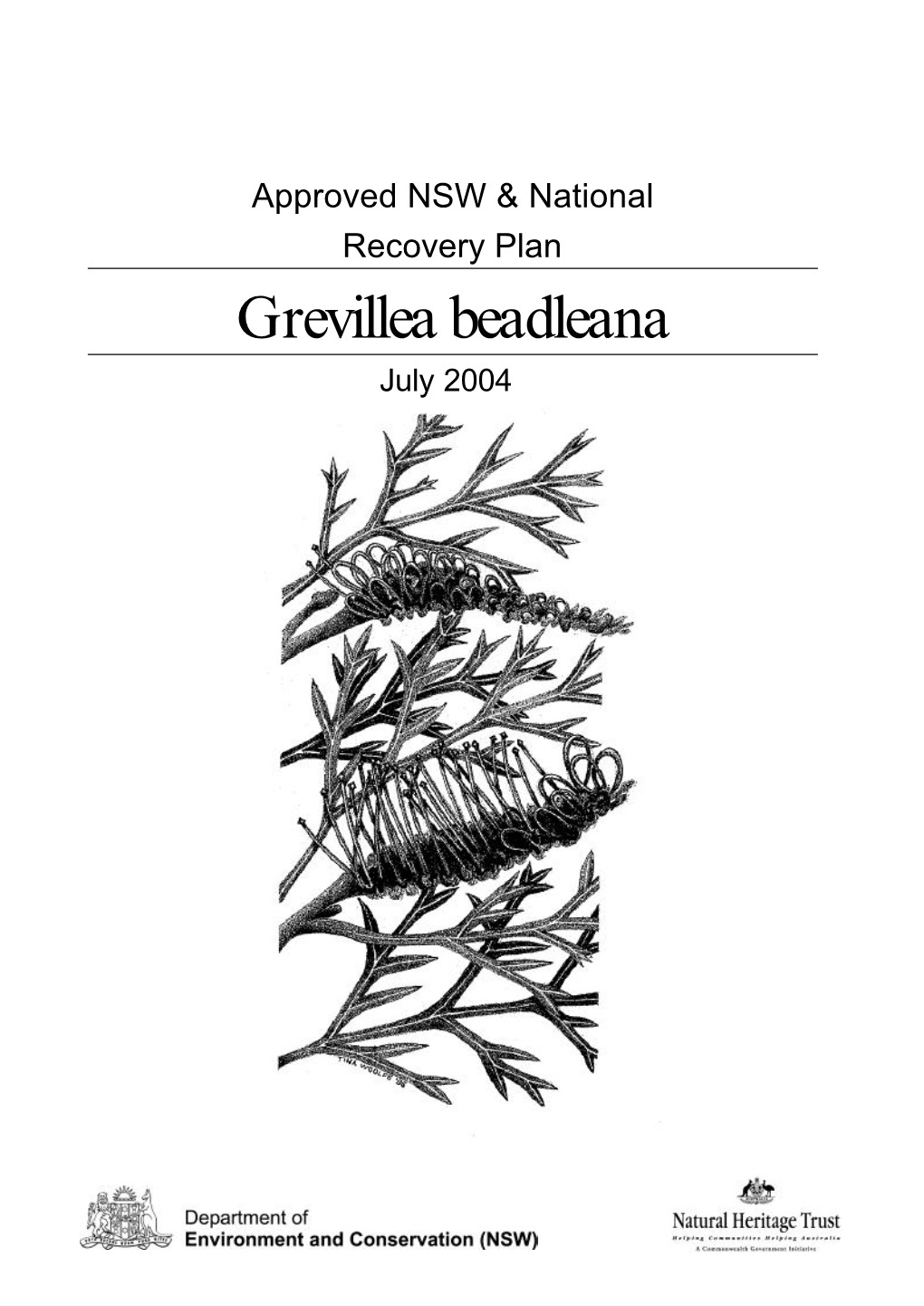 Approved NSW & National Recovery Plan Grevillea Beadleana