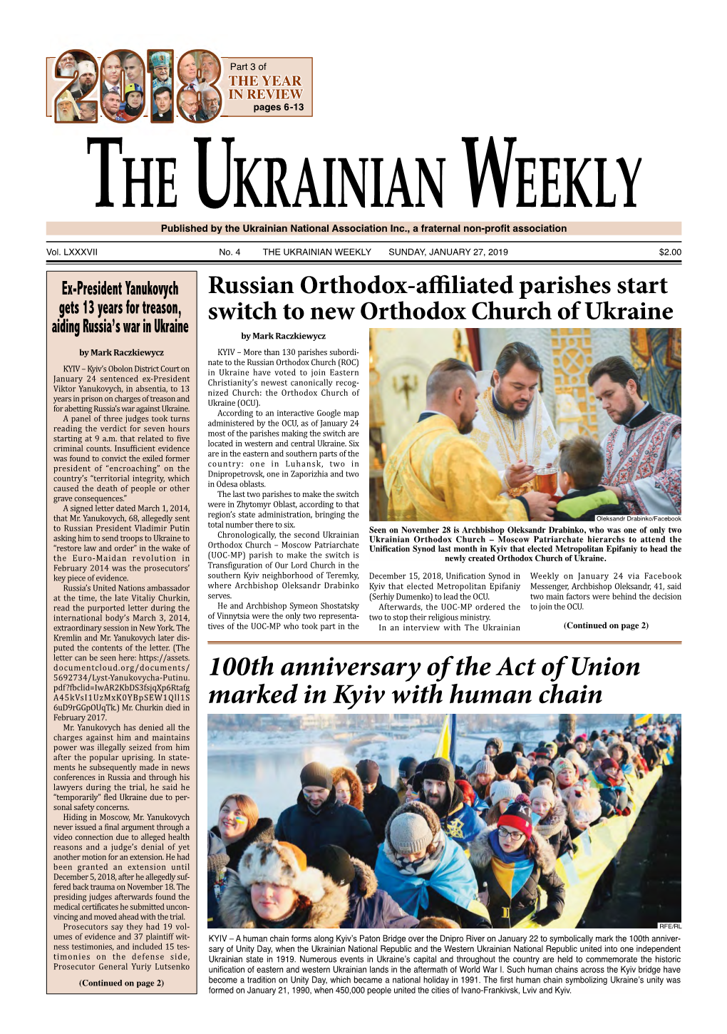 The Ukrainian Weekly, 2019