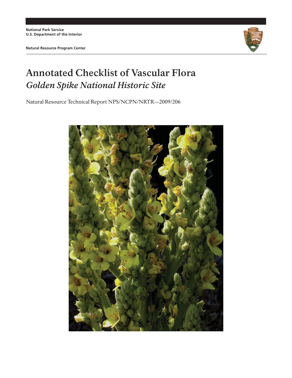 Annotated Checklist of Vascular Flora Golden Spike National Historic Site