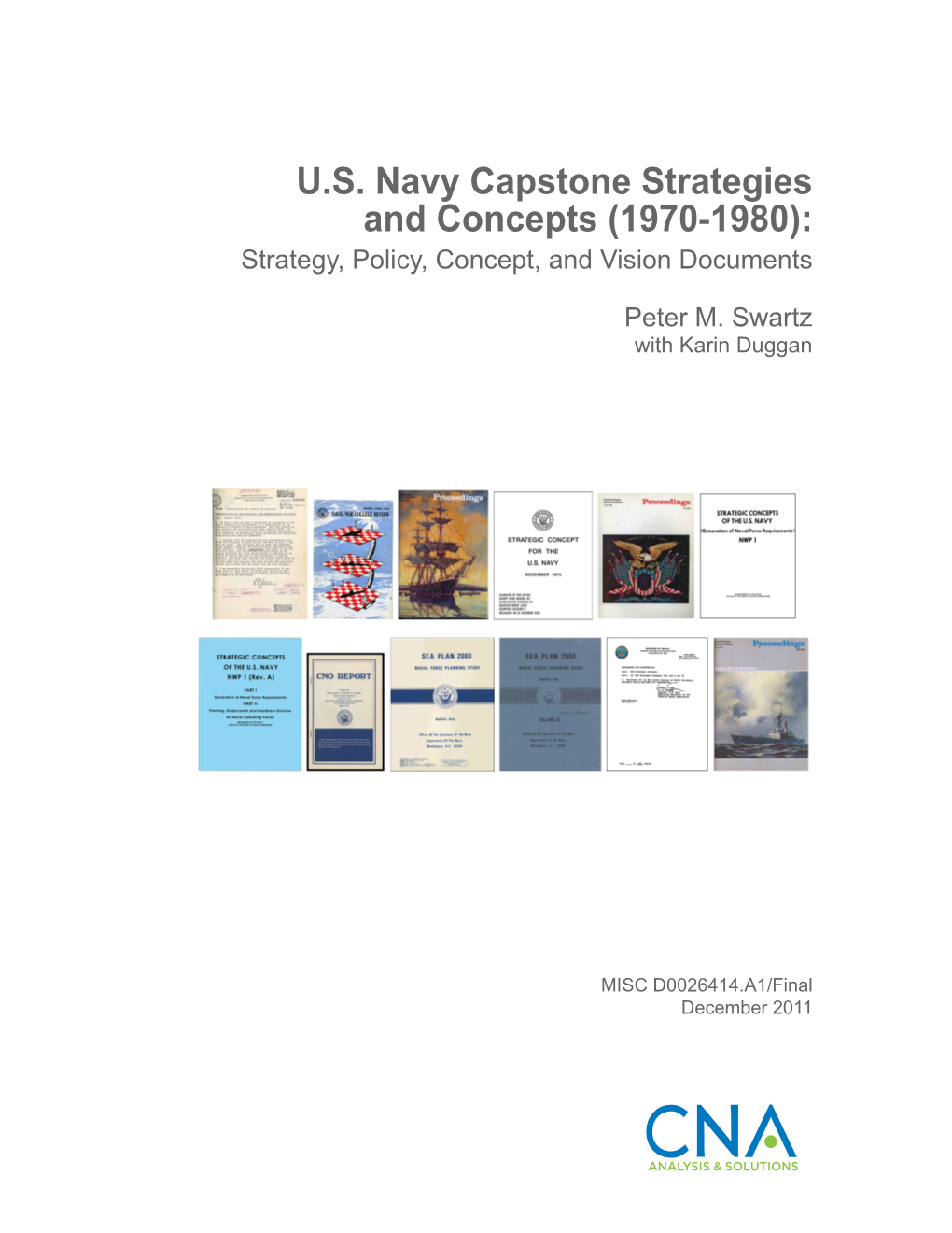 US Navy Capstone Strategies and Concepts