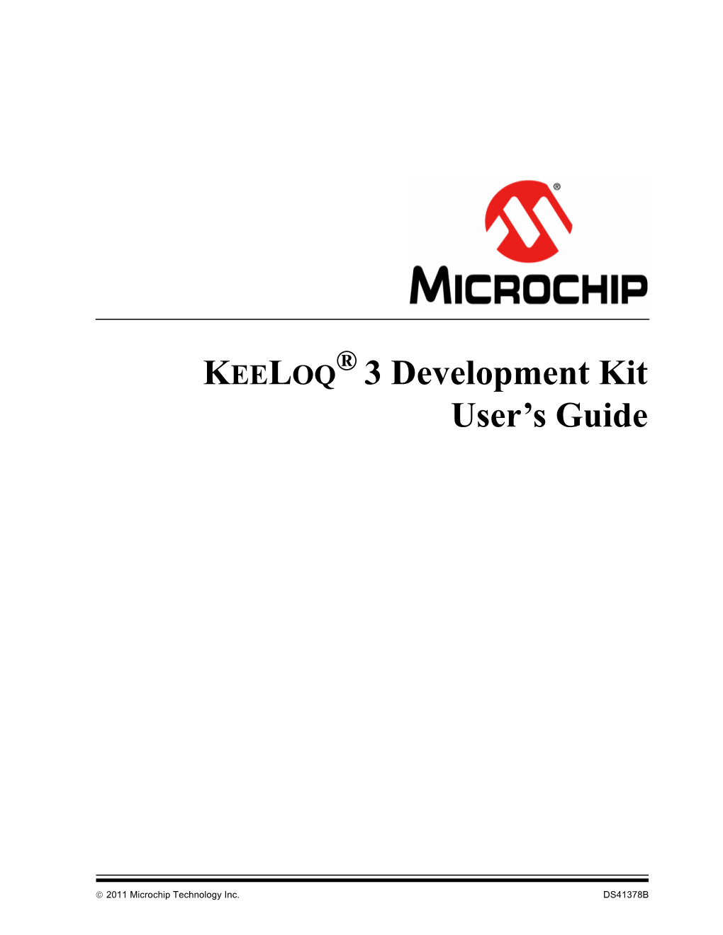 Keeloq® 3 Development Kit User's Guide