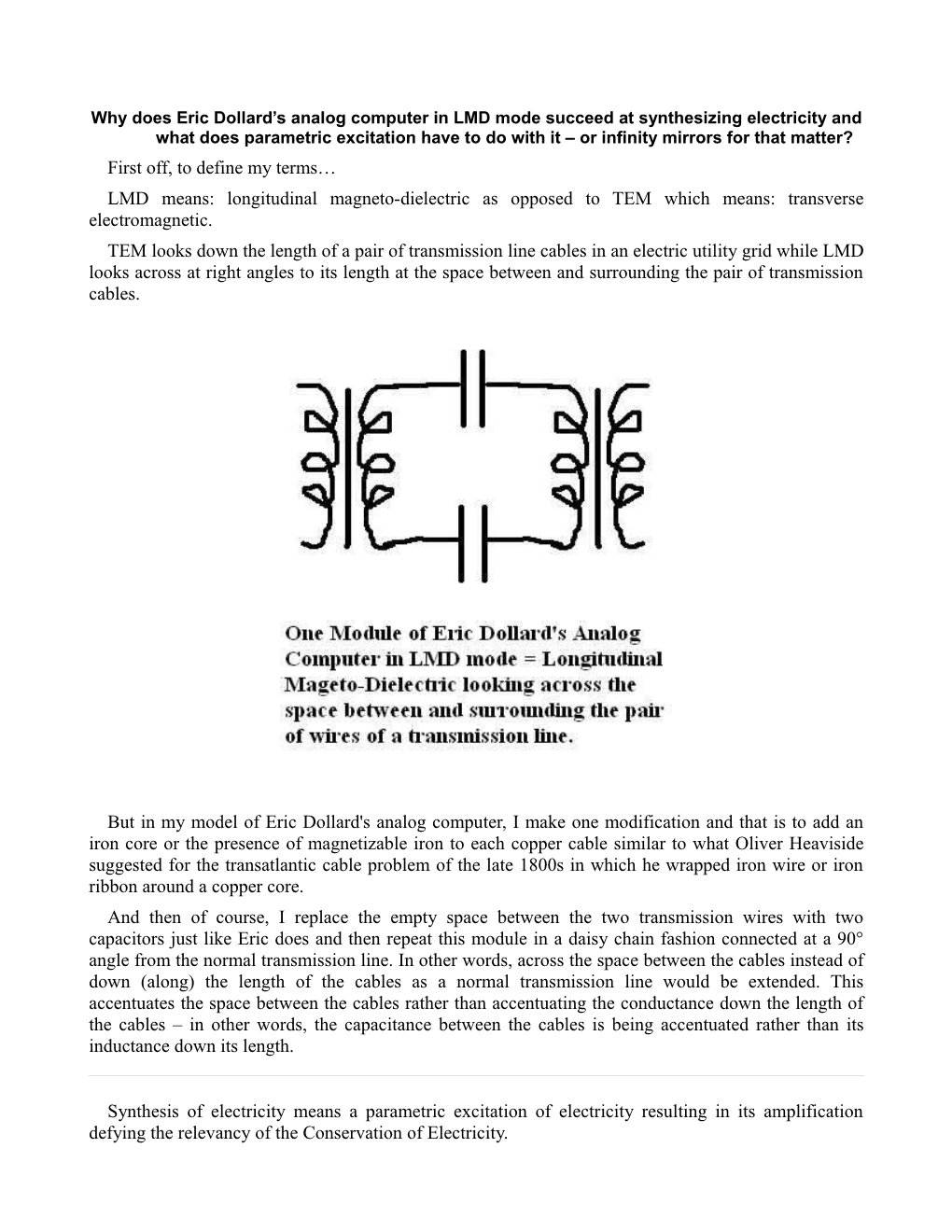 Parametric Excitation of Eric Dollard's Analog Computer.Pdf