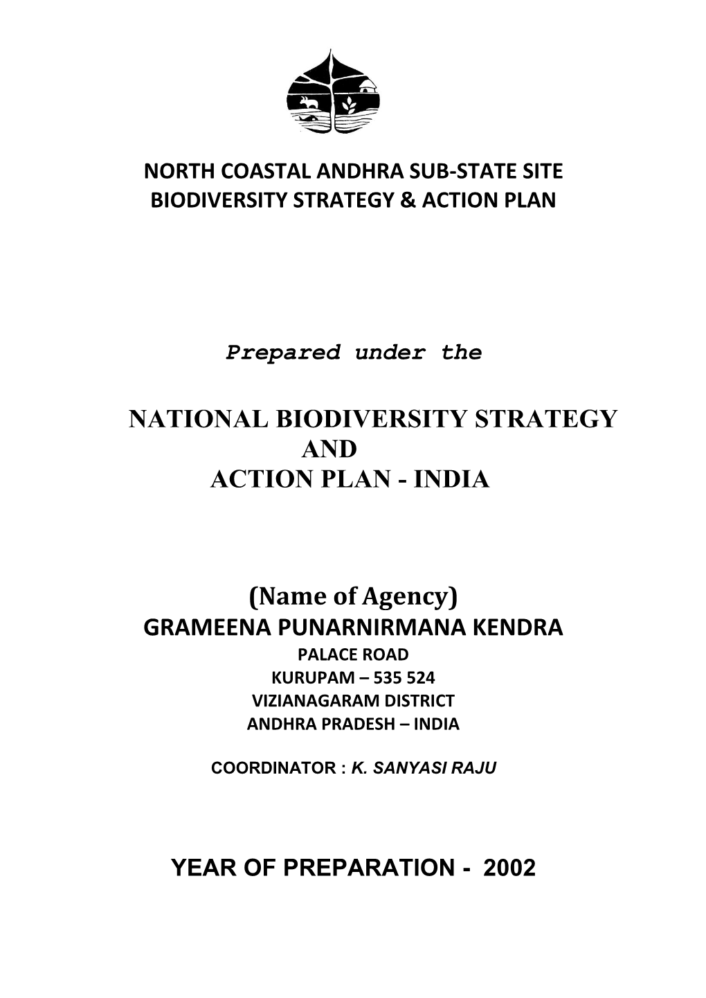 North Coastal Andhra Substate BSAP