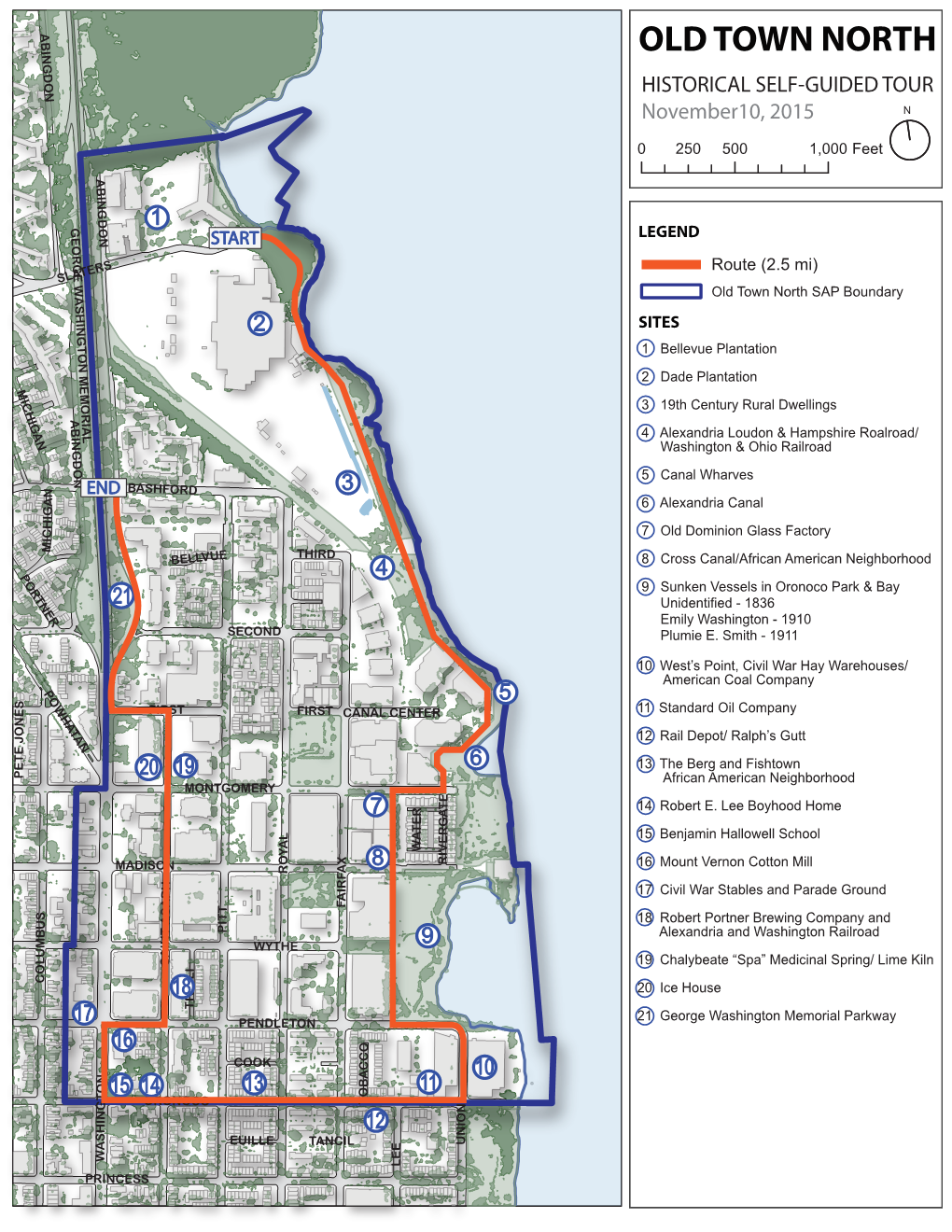 Tour Brochure of the Old Town North Neighborhood