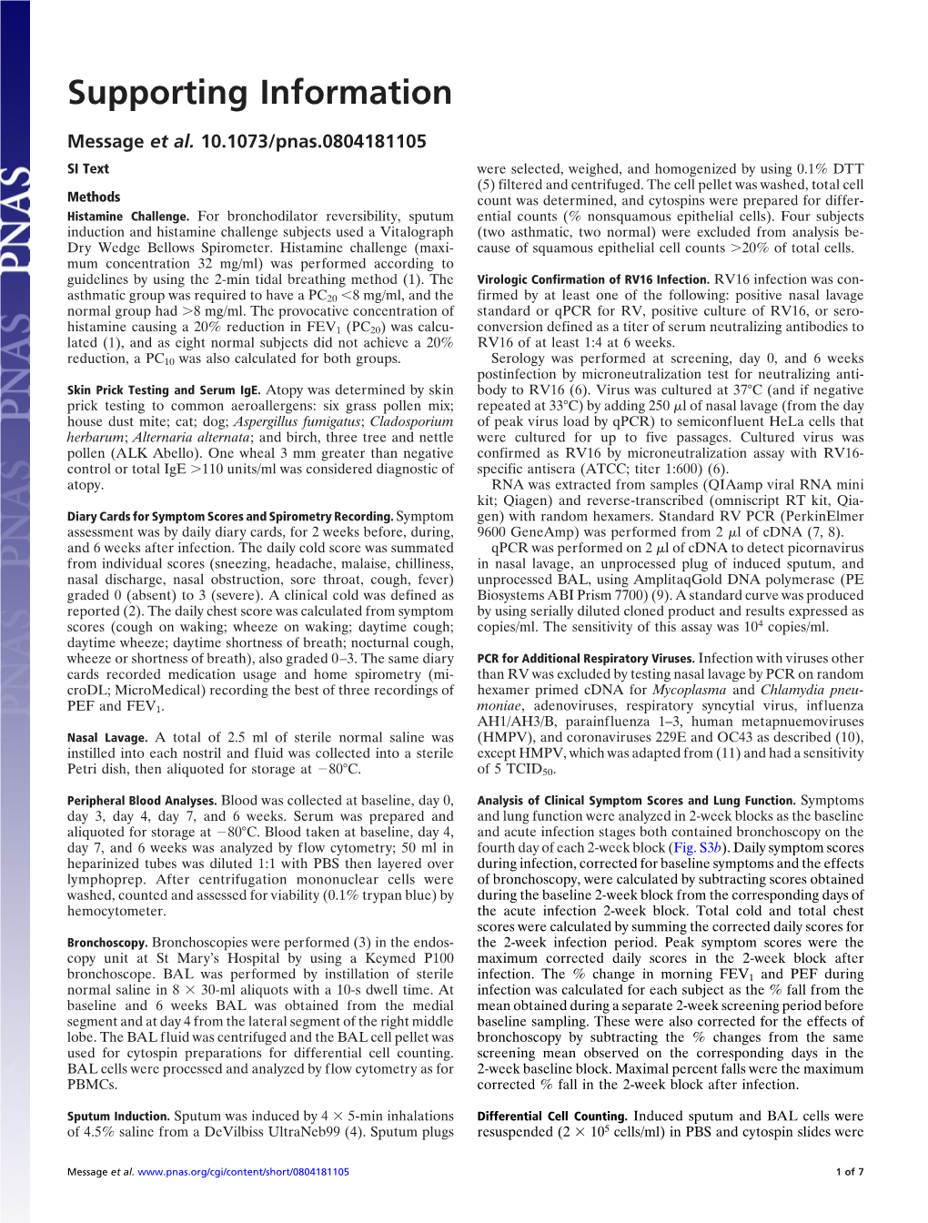 SI Text Were Selected, Weighed, and Homogenized by Using 0.1% DTT (5) Filtered and Centrifuged