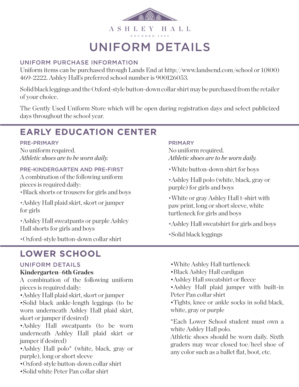 Uniform Details