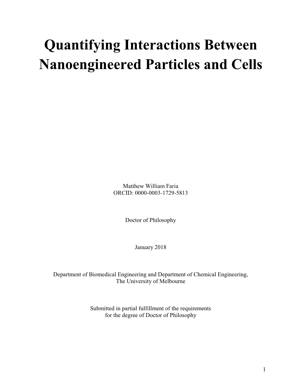 Quantifying Interactions Between Nanoengineered Particles and Cells