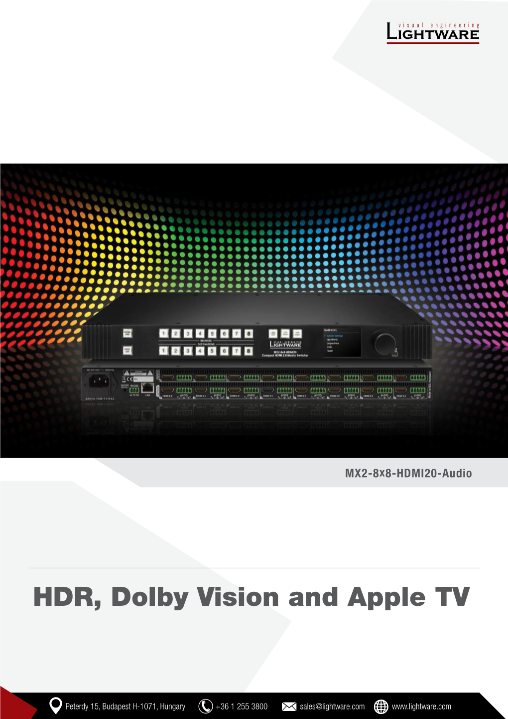 HDR, Dolby Vision and Apple TV