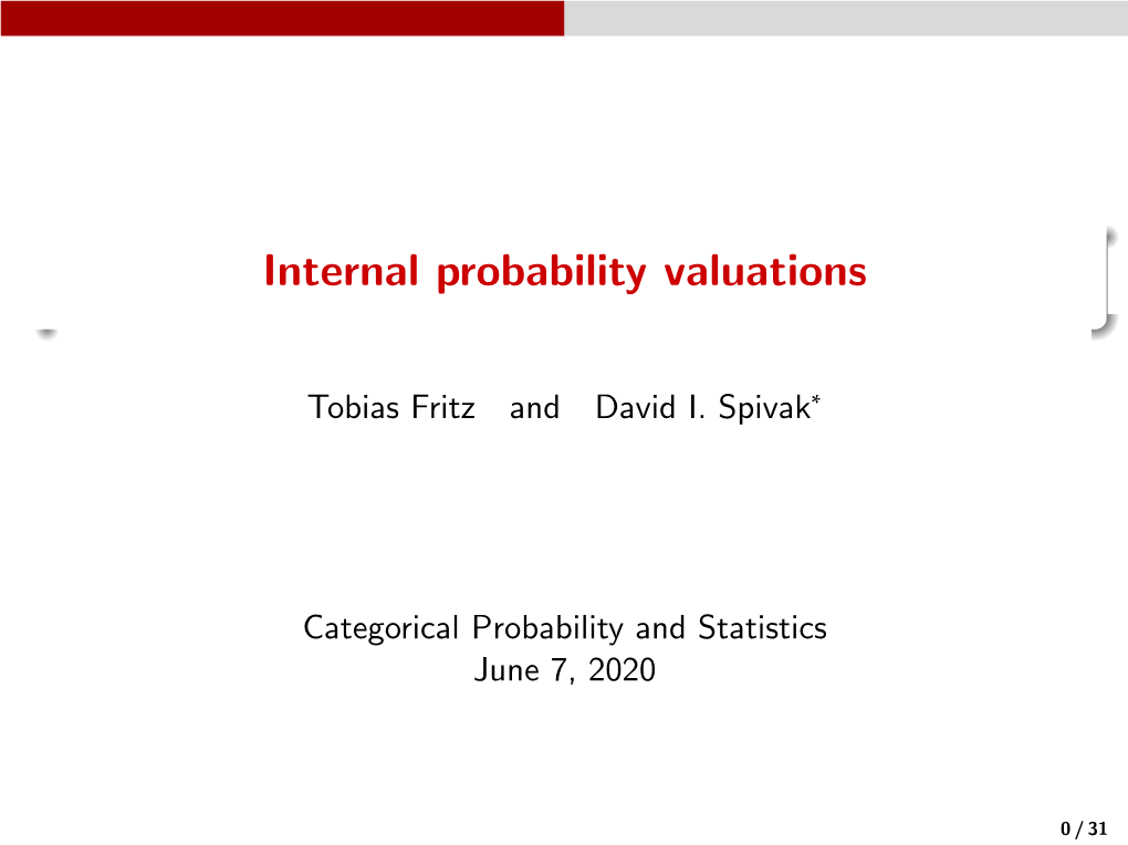 Internal Valuations