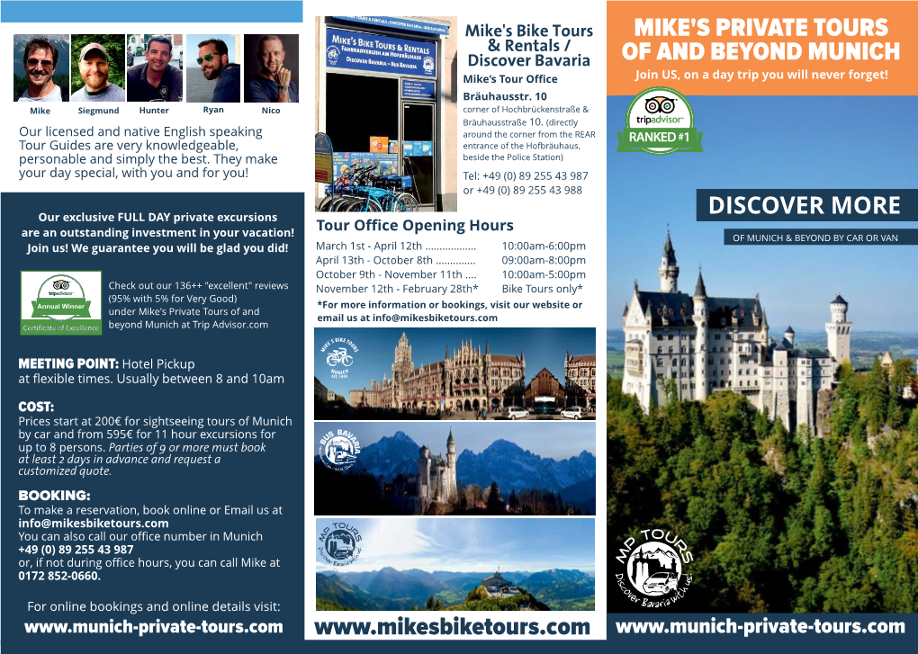 Download Our Private Tours Brochure