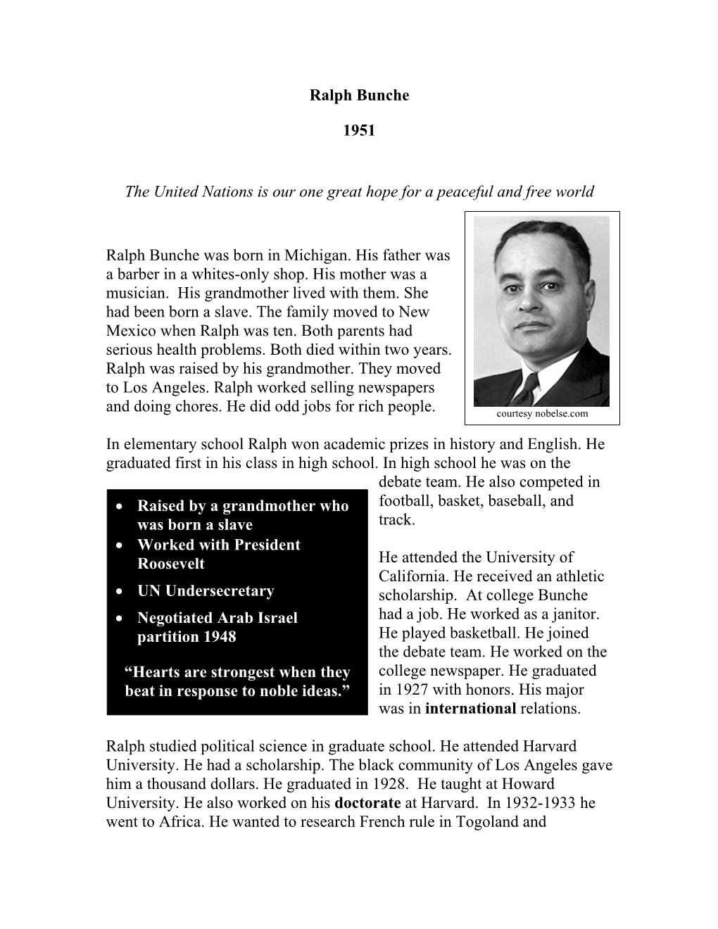 Ralph Bunche