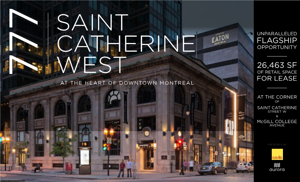 At the Heart of Downtown Montreal