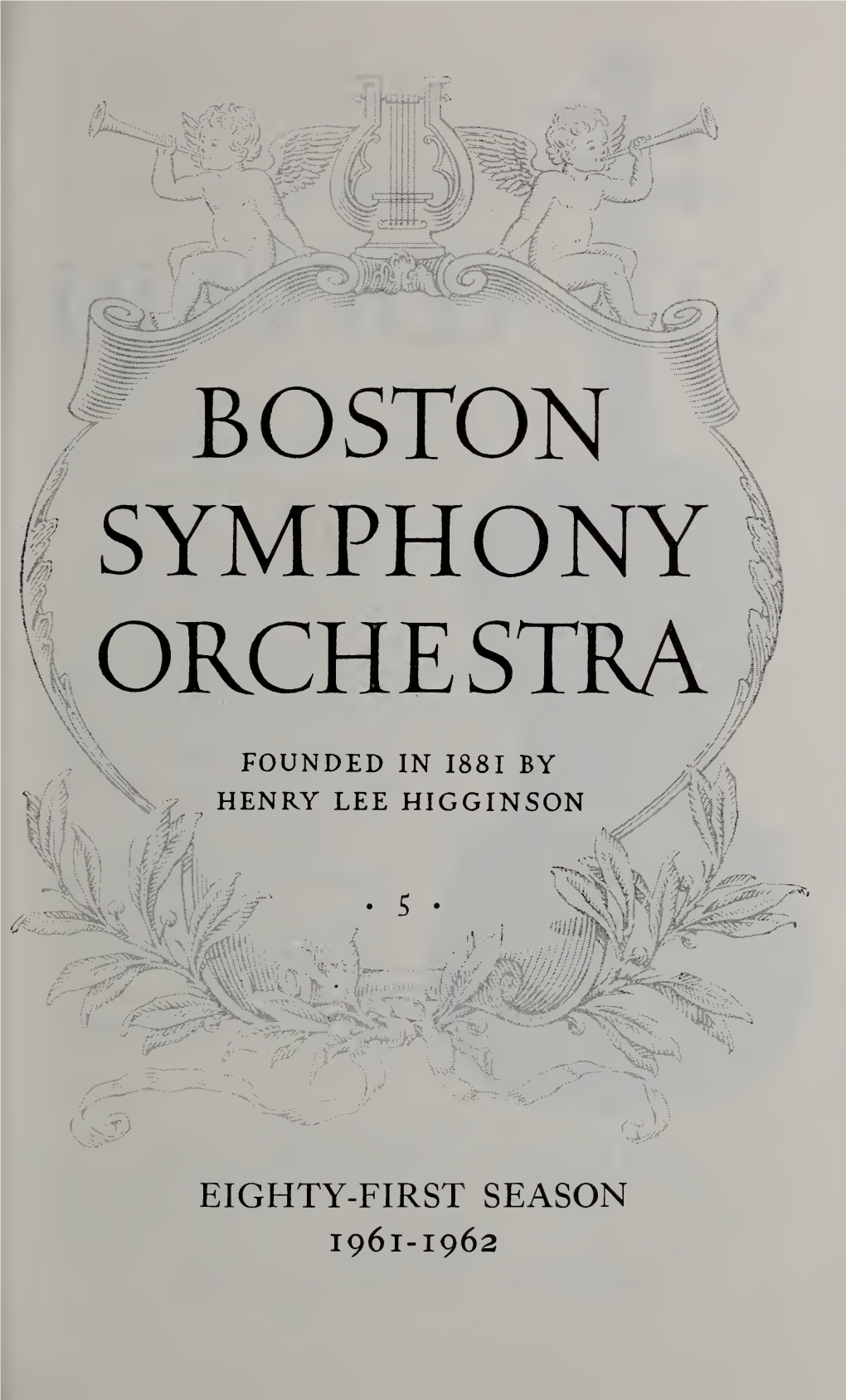 Boston Symphony Orchestra Concert Programs, Season 81, 1961-1962