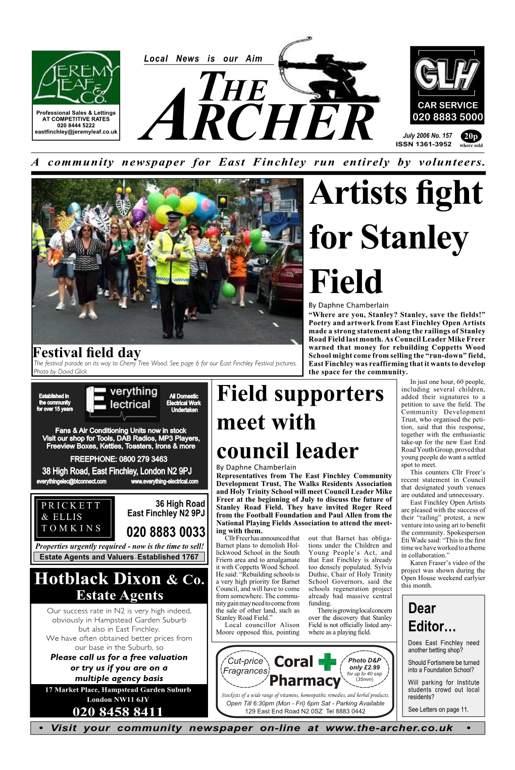 Artists Fight for Stanley Field