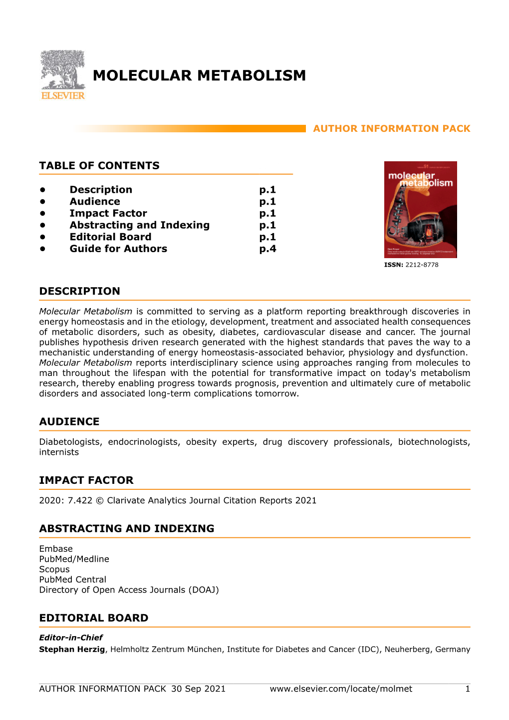 Molecular Metabolism