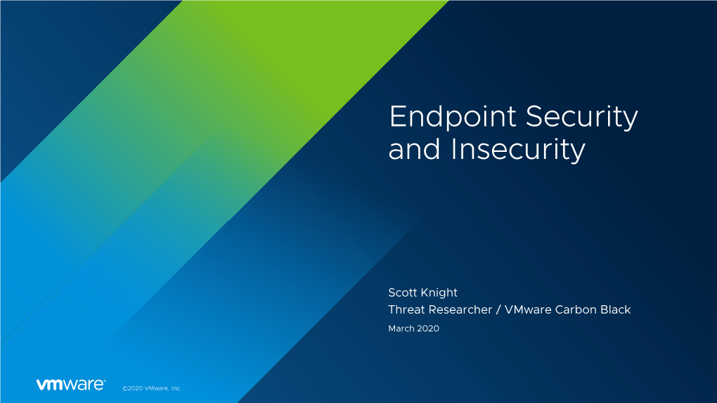 Endpoint Security and Insecurity