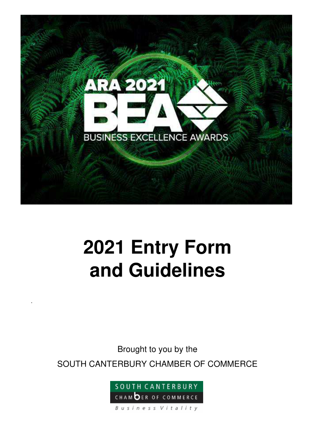 2021 Entry Form and Guidelines