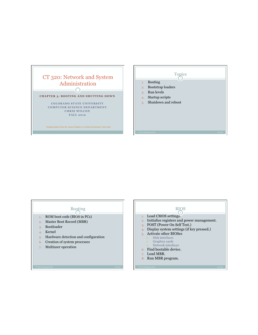 CT 320: Network and System 2 Administration 1