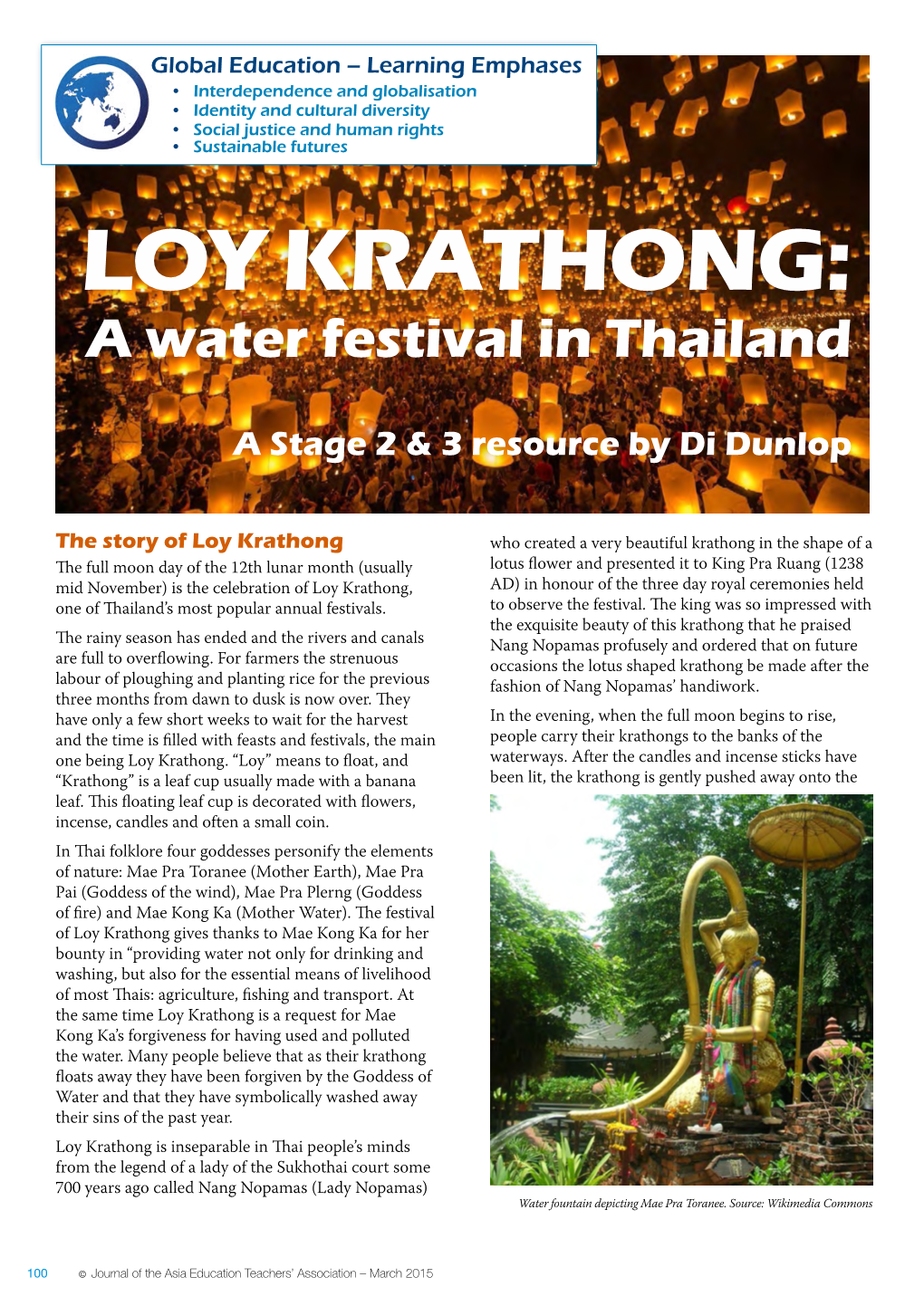 Loy Krathong: a Water Festival in Thailand