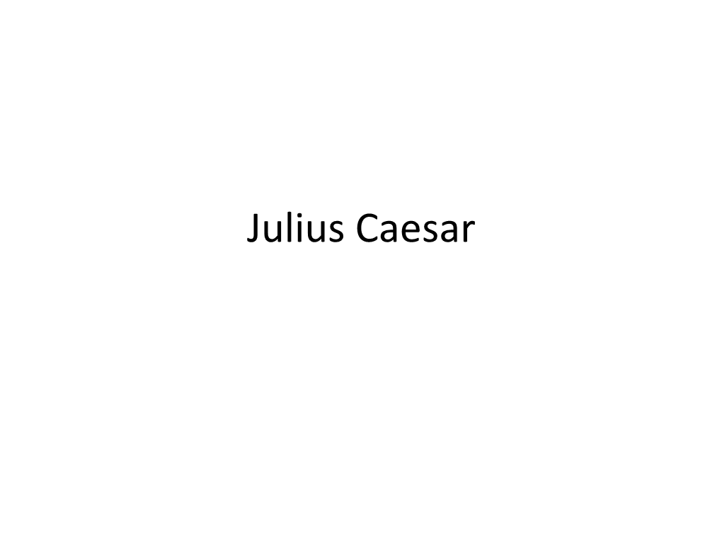 Julius Caesar Young Patrician