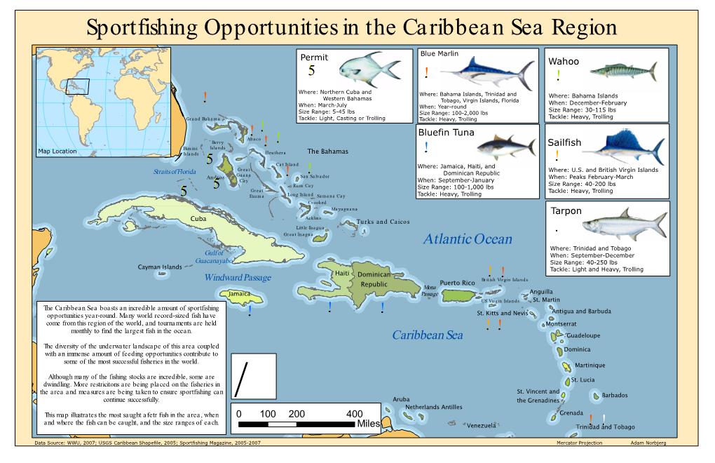 Sportfishing Opportunities in the Caribbean Sea Region