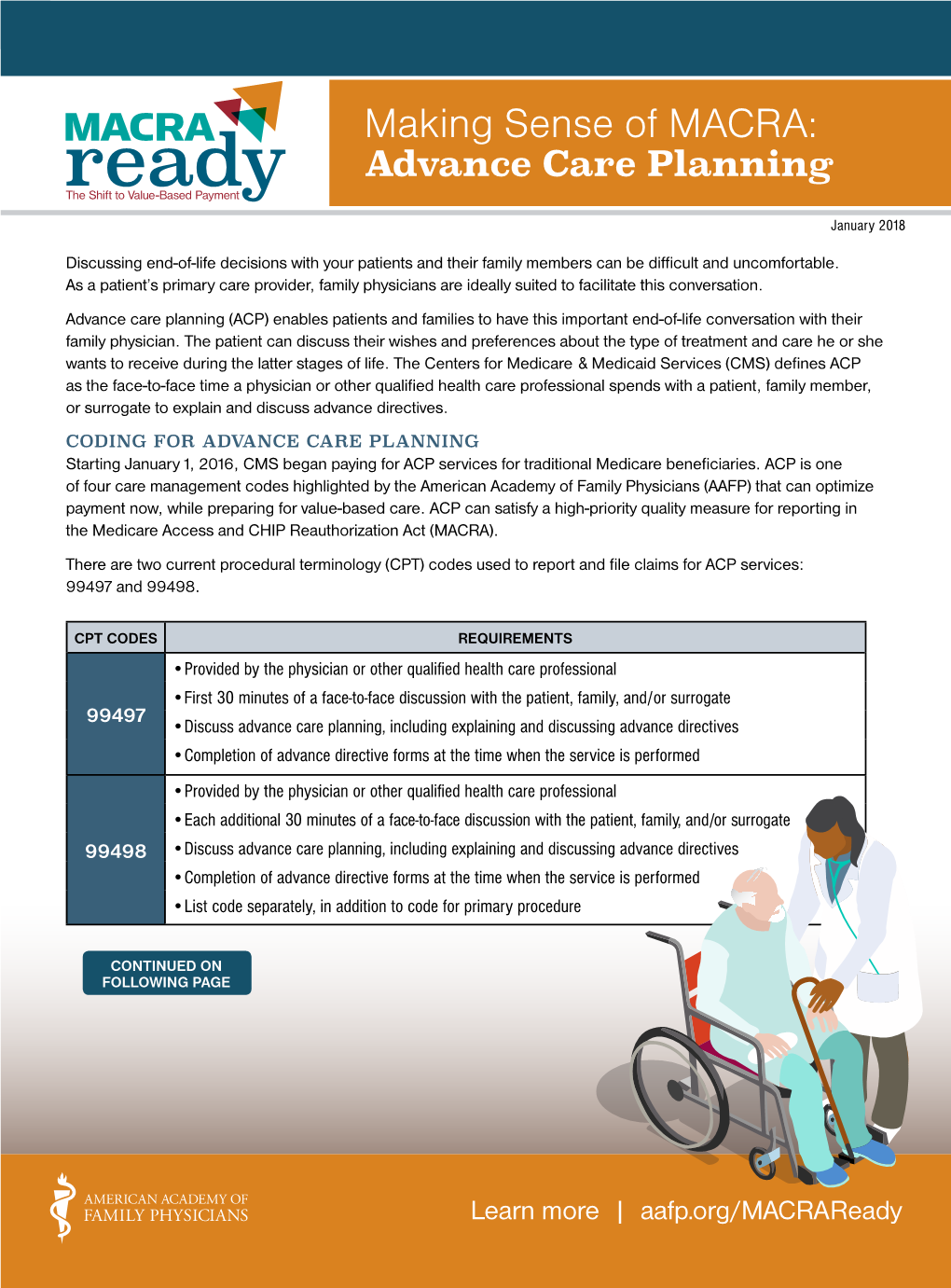 Making Sense of MACRA: Advance Care Planning �The Shift� to Valu�E-Based �Payment� January 2018