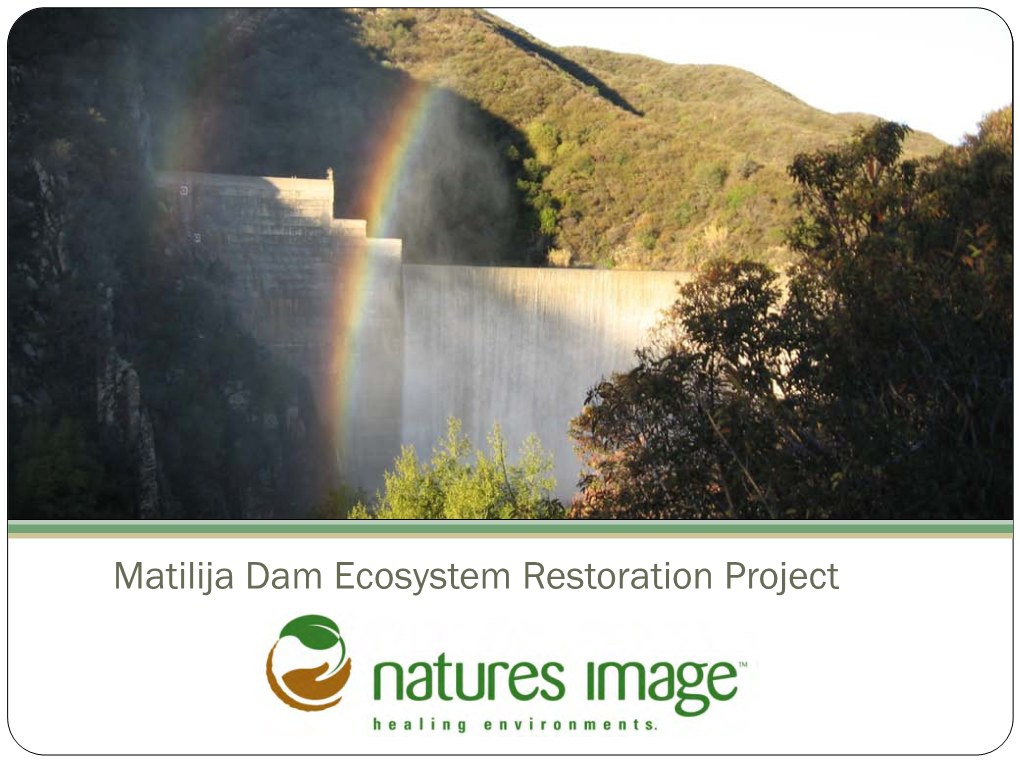 The Matilija Dam Ecosystem Restoration Project
