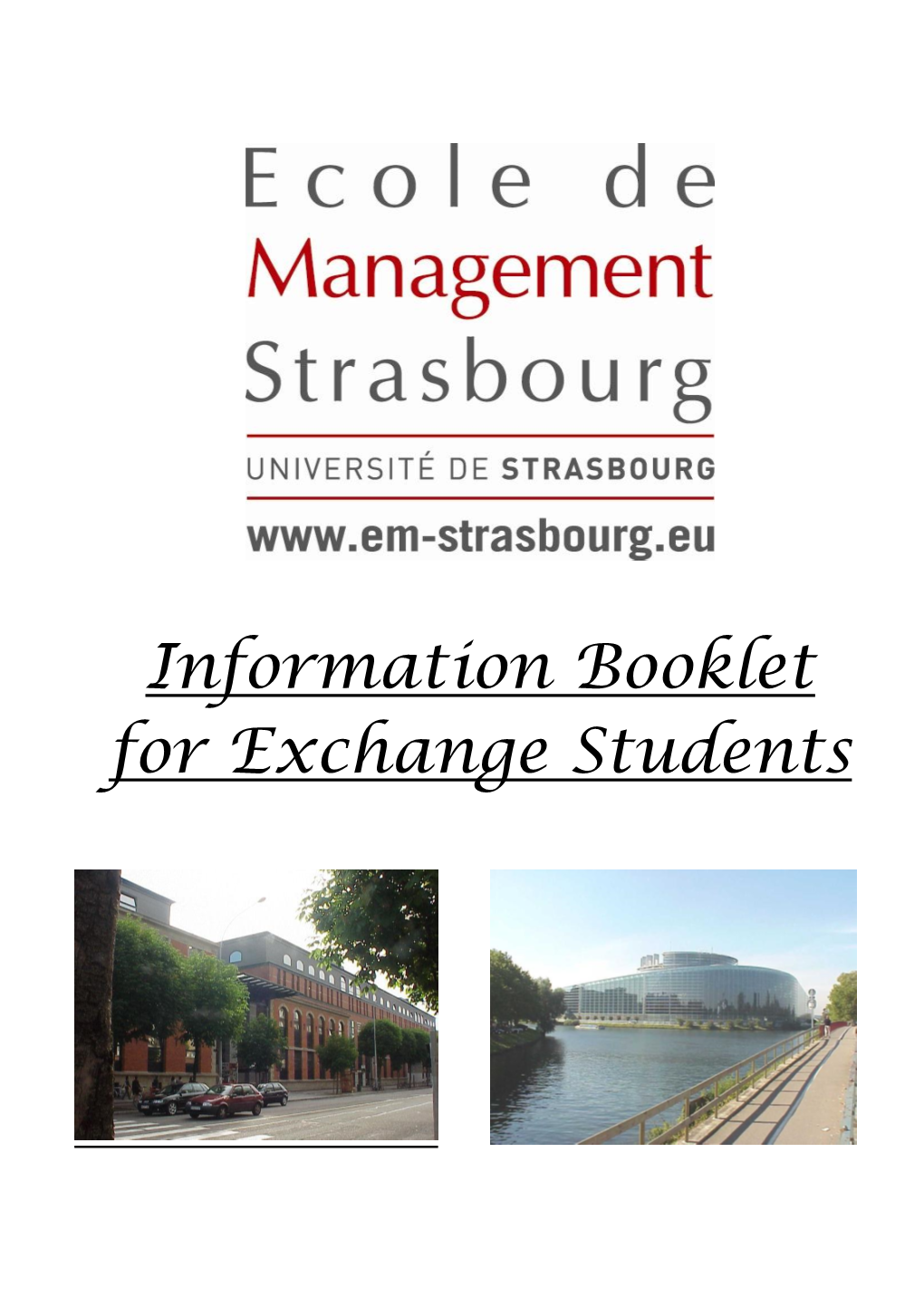 Information Booklet for Exchange Students