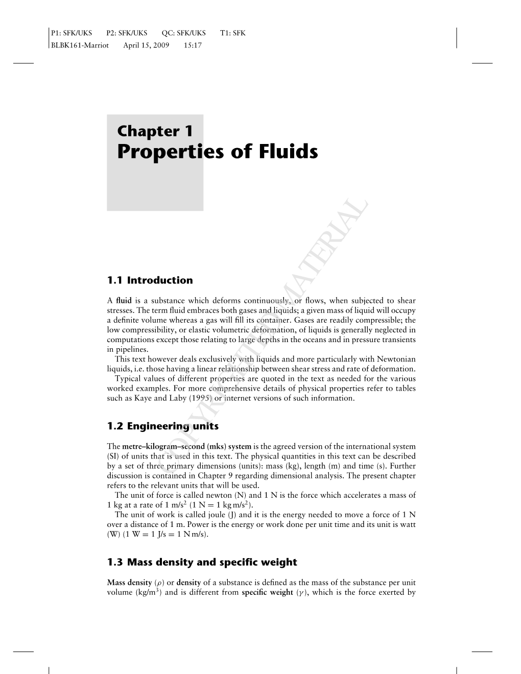 Chapter 1 Properties of Fluids