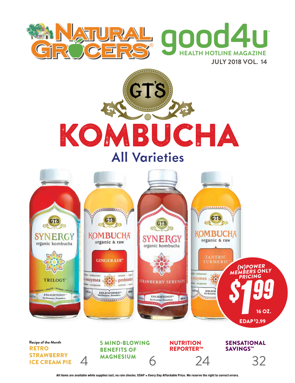 KOMBUCHA All Varieties