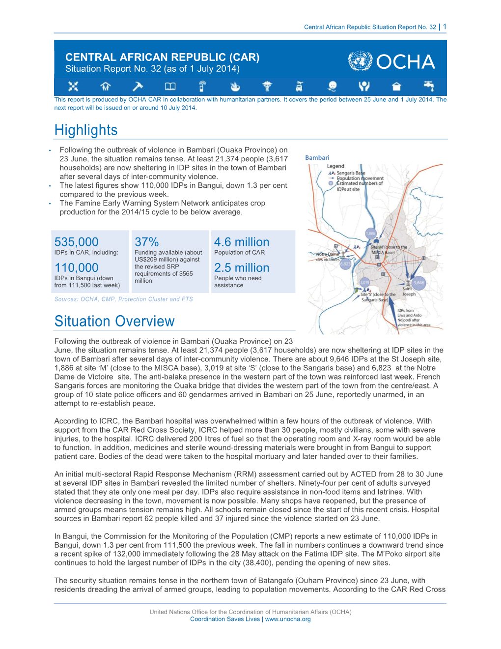 Highlights Situation Overview