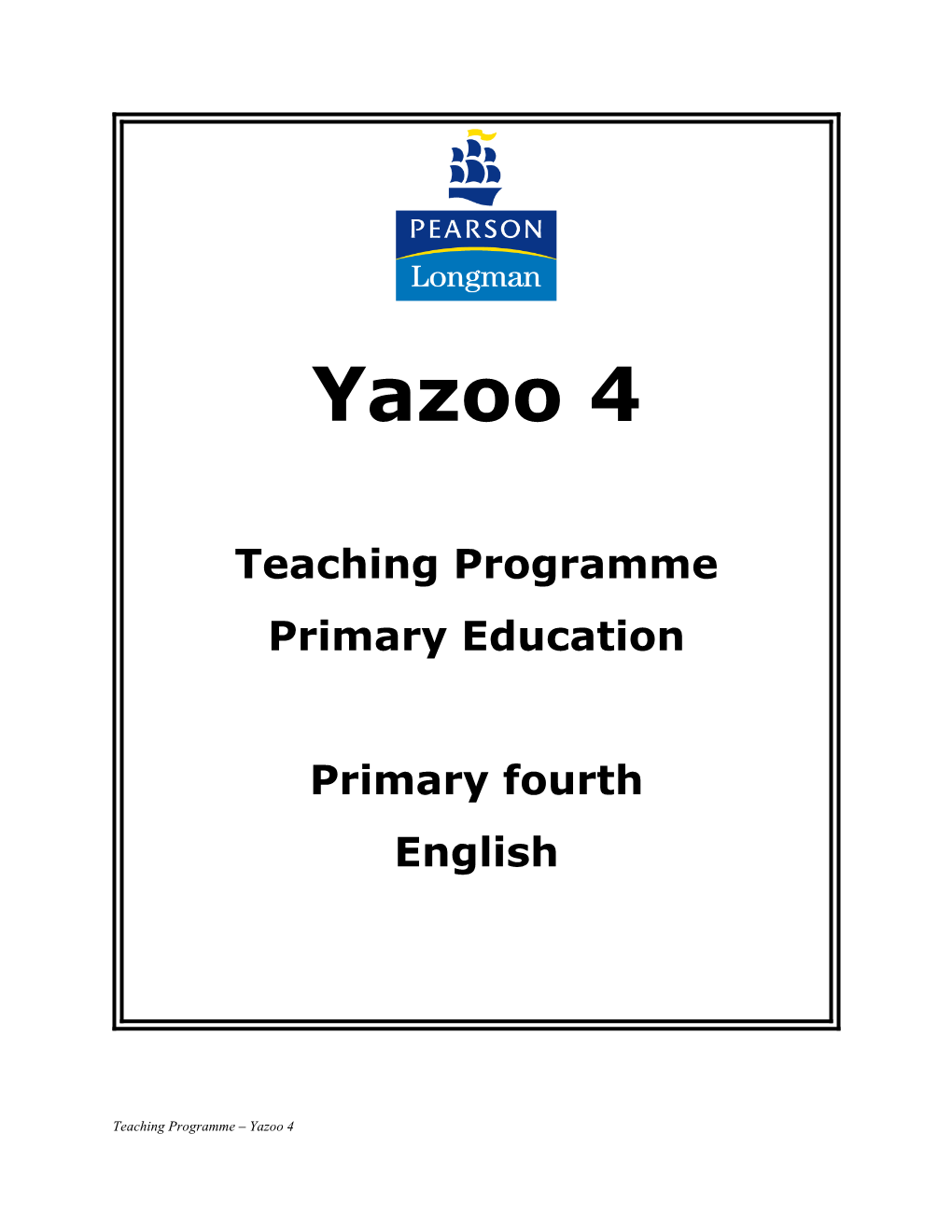 Teaching Programme