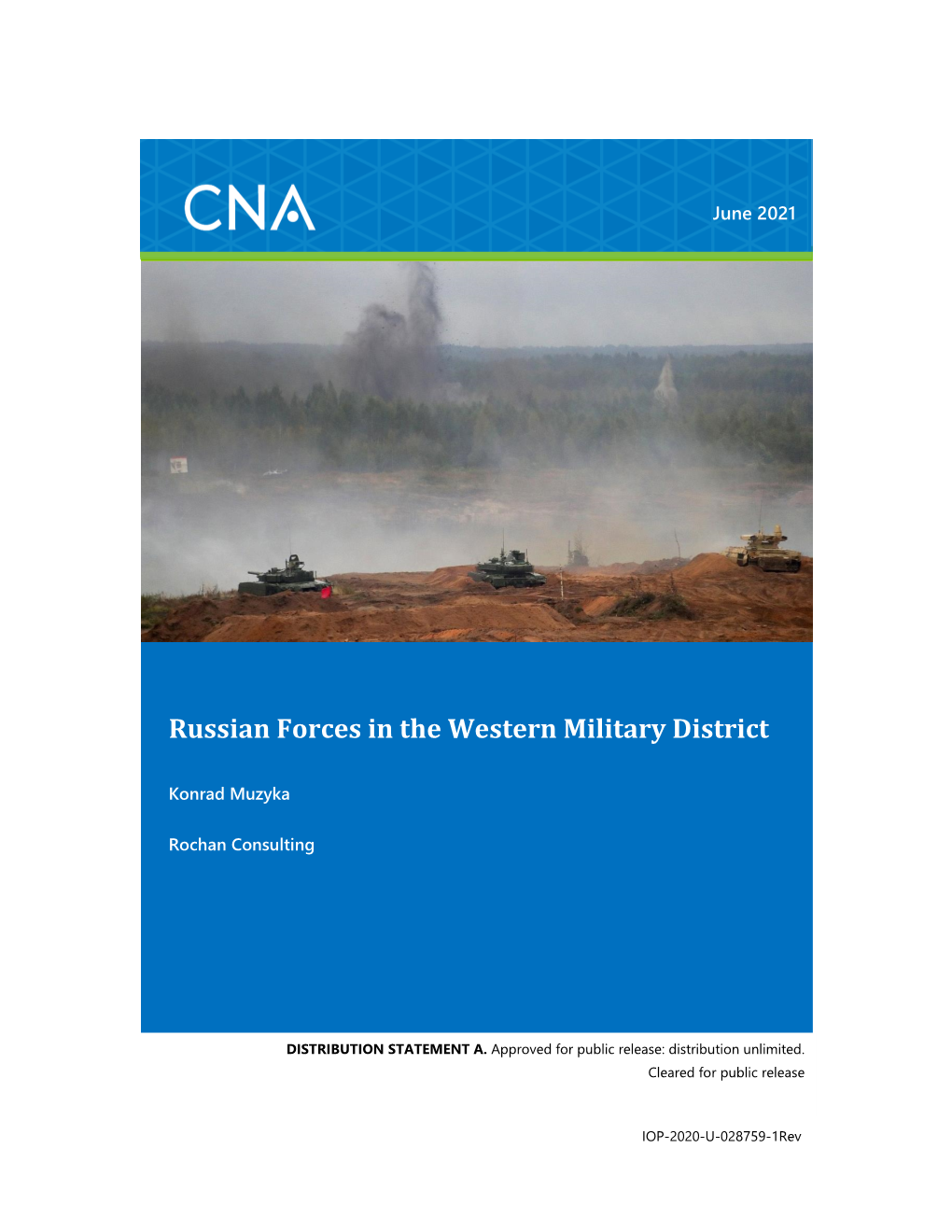 (U) Russian Forces in the Western Military District