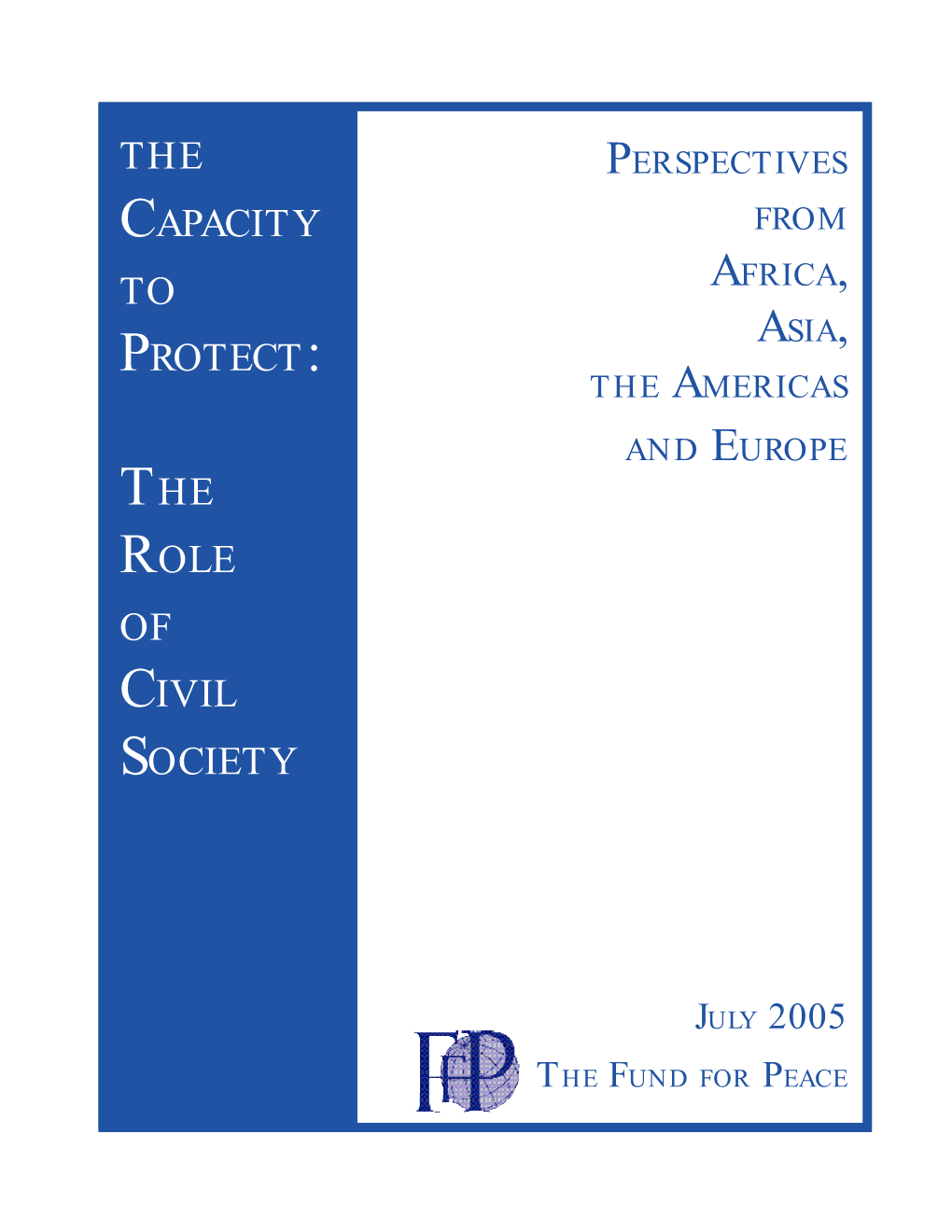 The Role of Civil Society