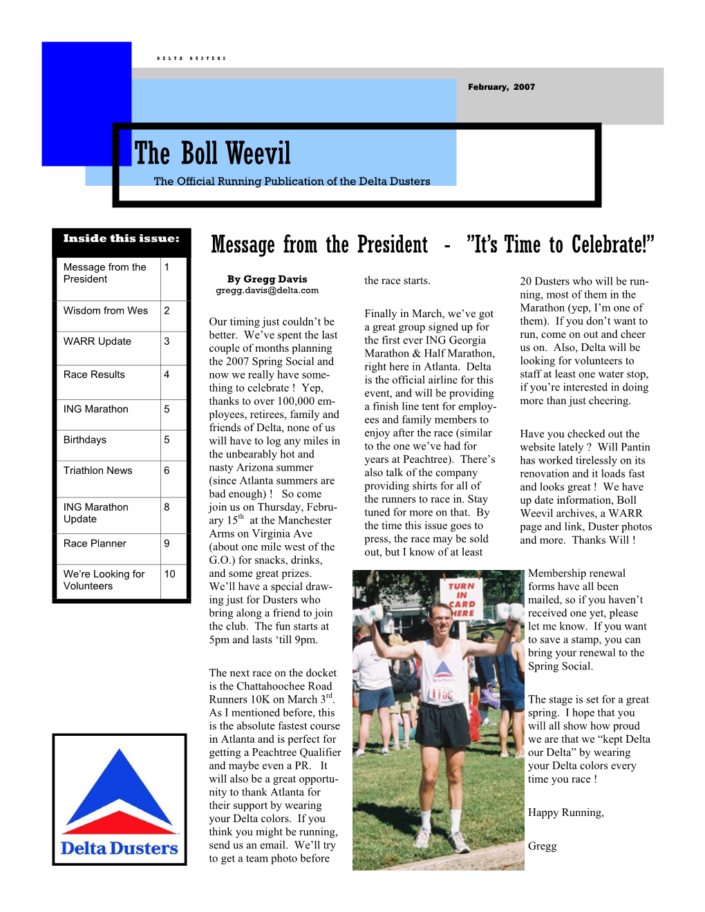 Dusters Newsletter 2-4-06.Pub