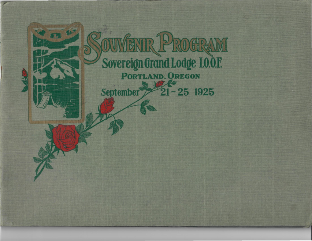 1~25 1925 Official Souvenir Program