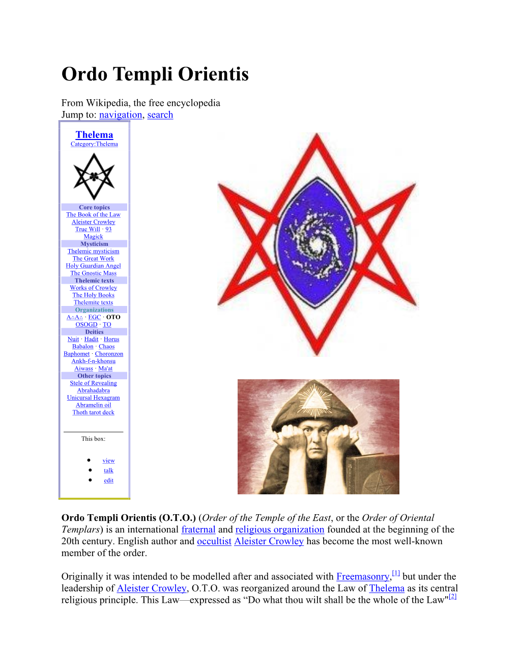 Ordo Templi Orientis