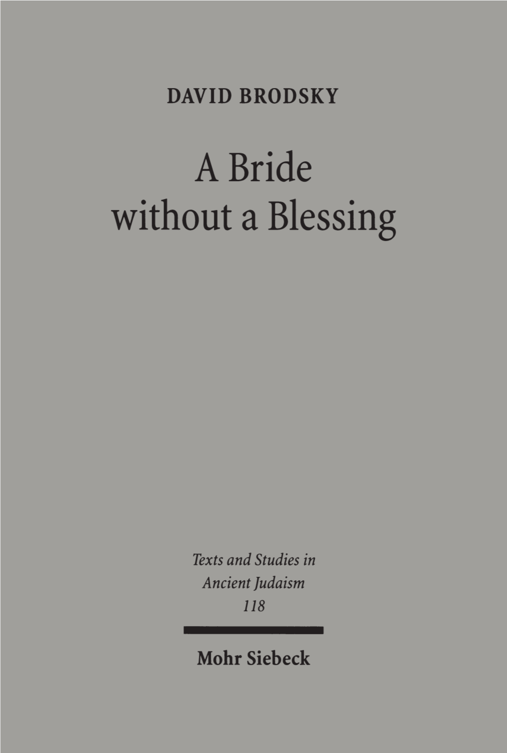 A Bride Without a Blessing