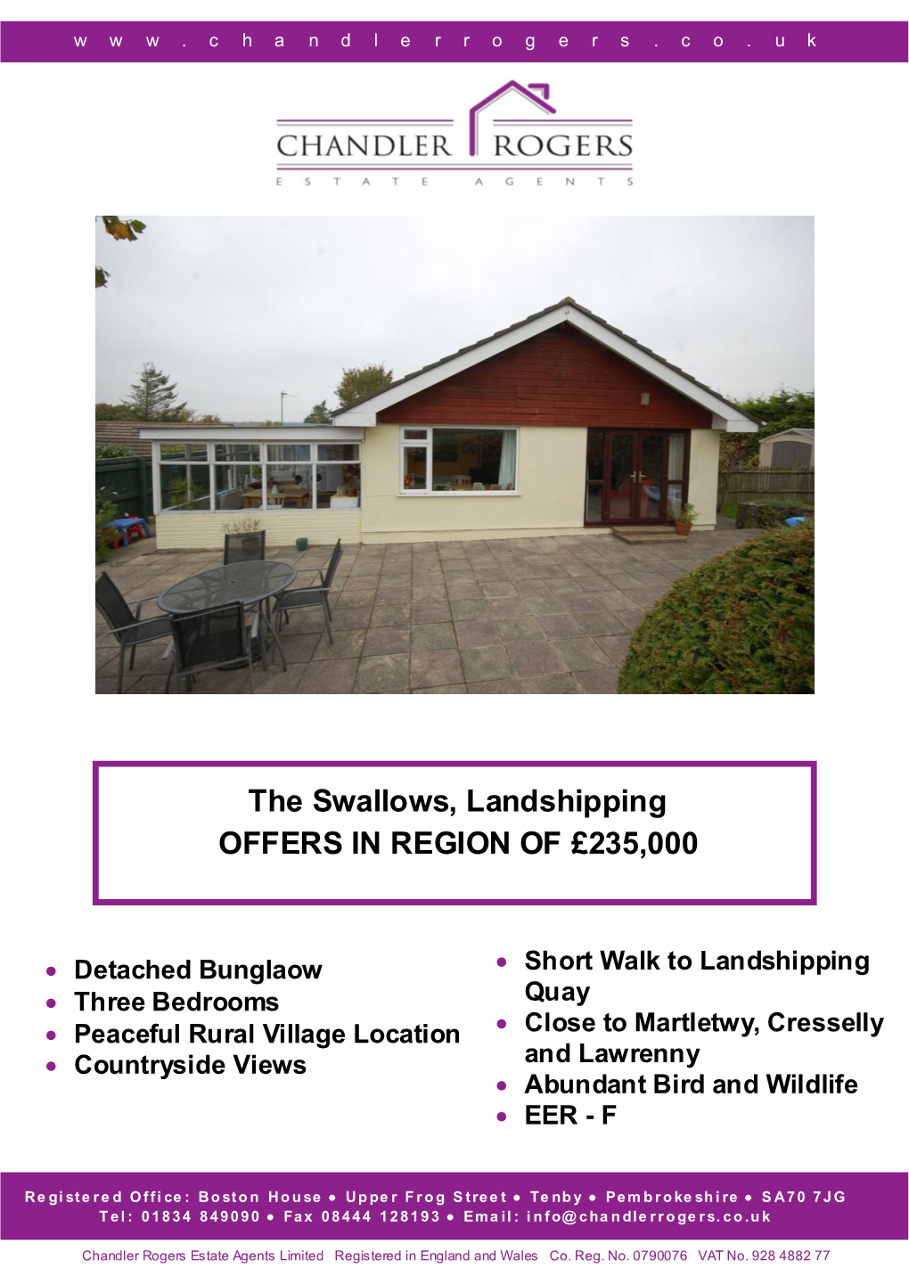 The Swallows, Landshipping OFFERS in REGION of £235,000