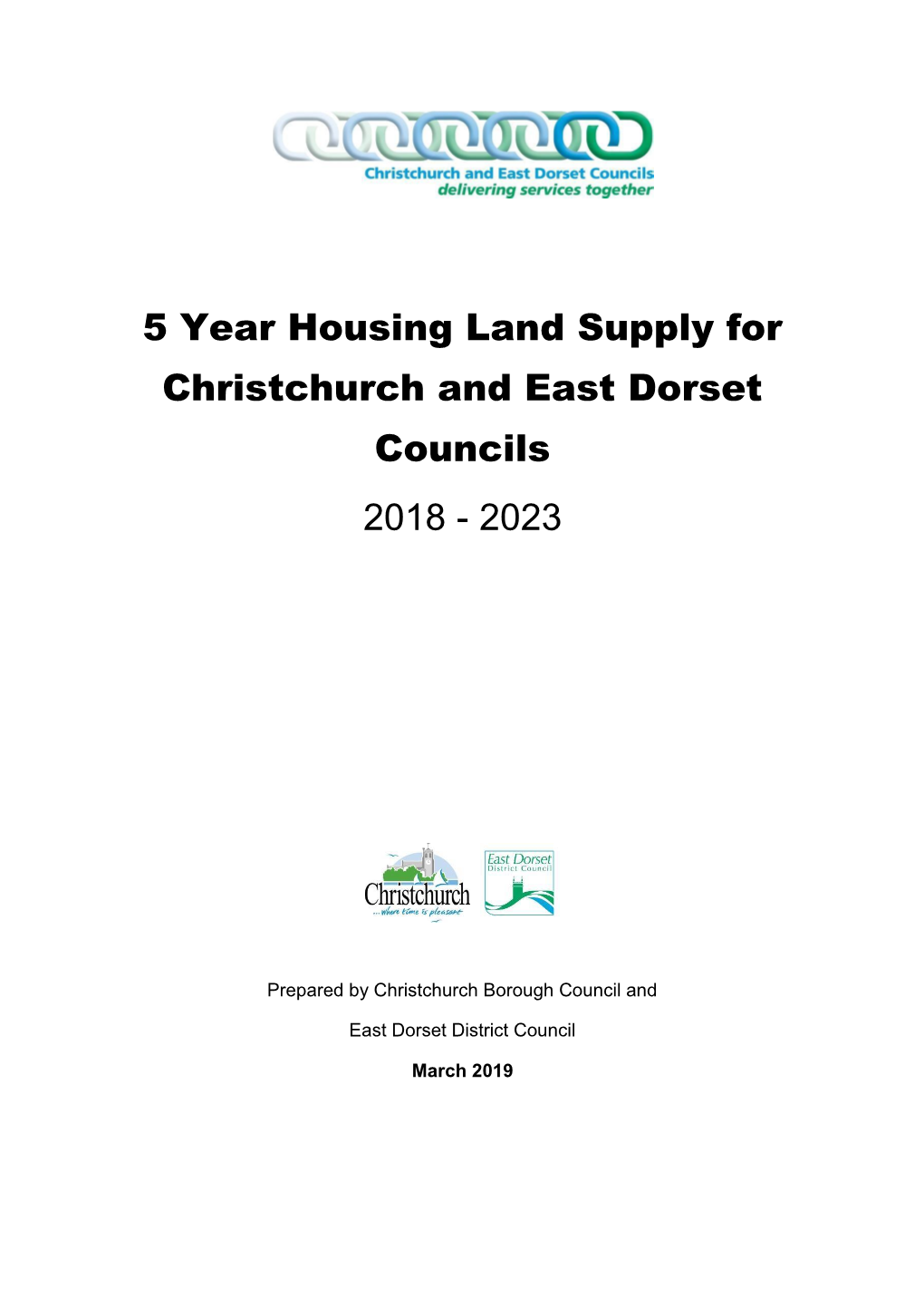 Christchurch and East Dorset 5 Year Housing Land Supply 2018-2023