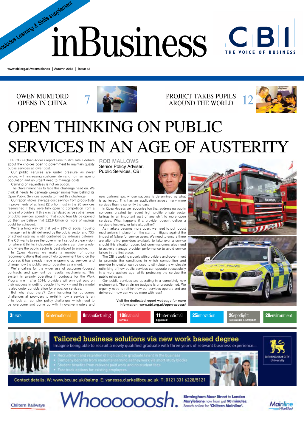 Open Thinking on Public Services in an Age Of