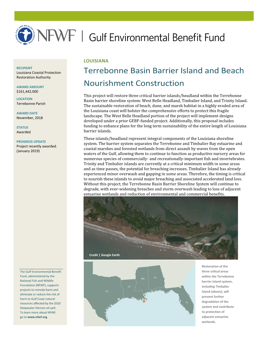 Terrebonne Basin Barrier Island and Beach Nourishment Construction