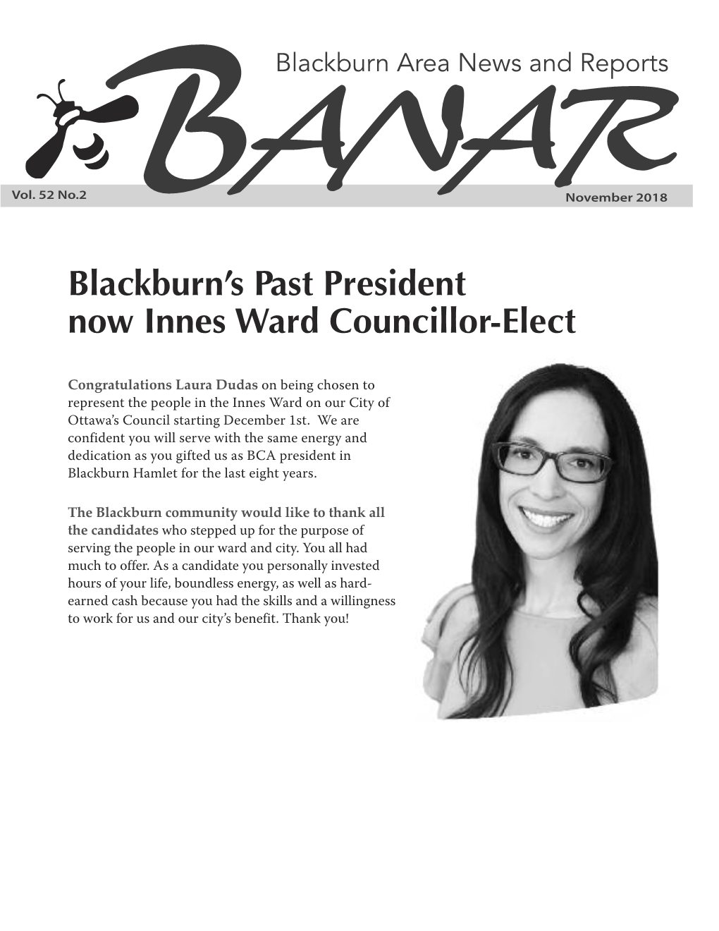 Blackburn's Past President Now Innes Ward Councillor-Elect