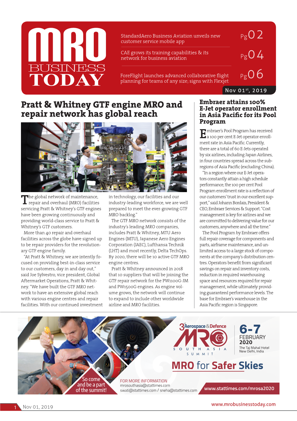 Mro Business Today 01 11 2019