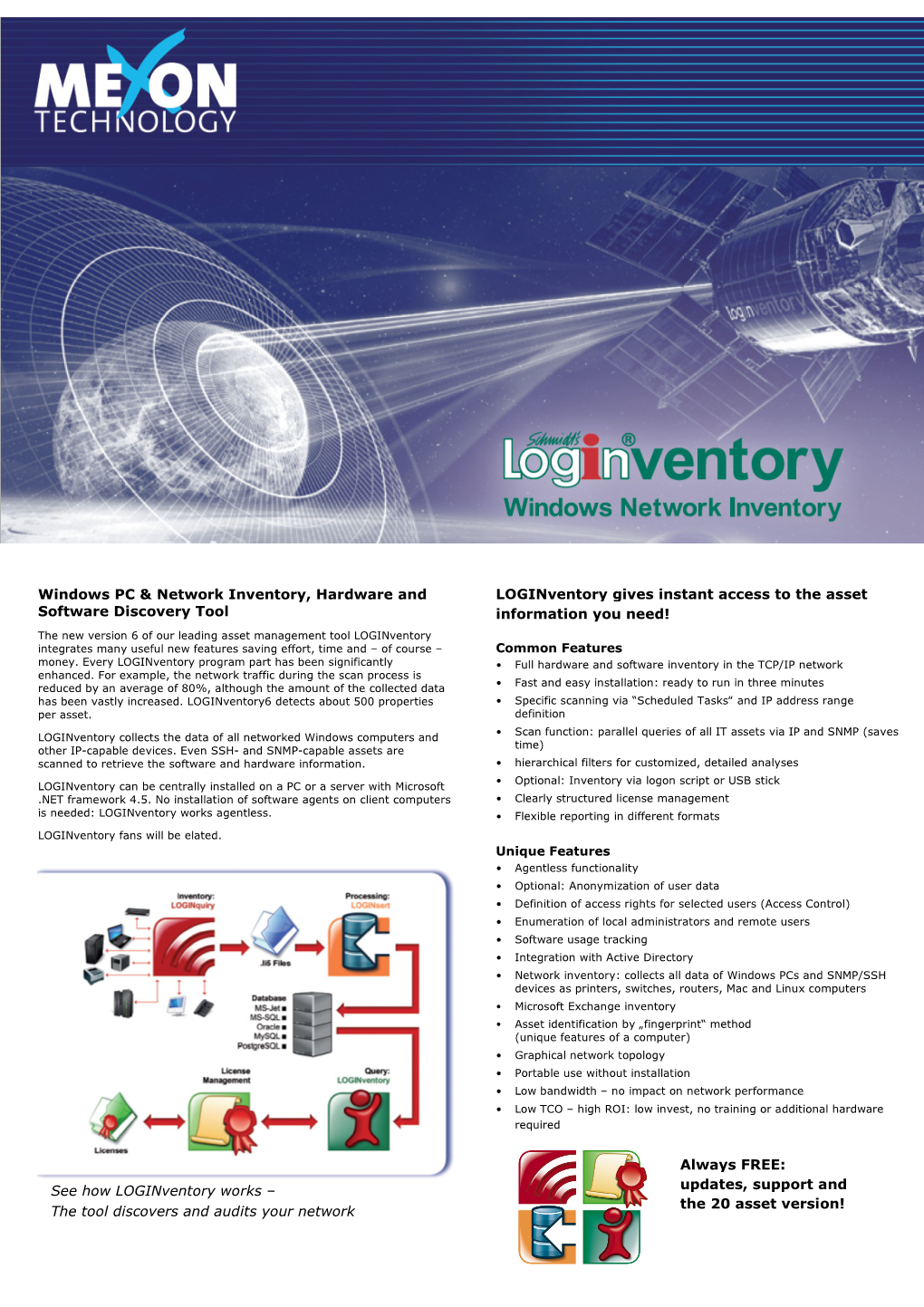 Windows PC & Network Inventory, Hardware and Software Discovery