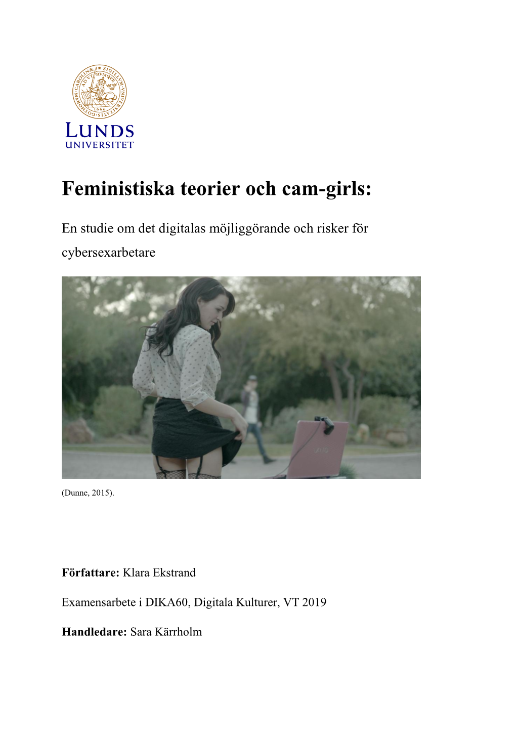 Feministiska Teorier Och Cam-Girls